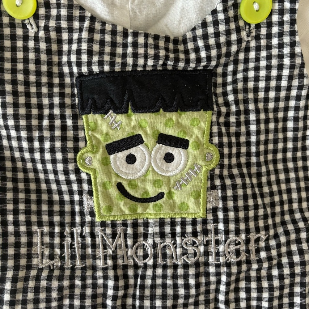 Frankenstein Lil Monster Halloween Jon Jon 6-12m